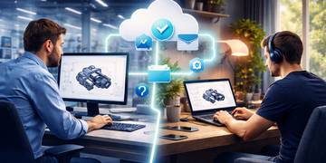 thuiswerken versus op kantoor door cloud oplossing